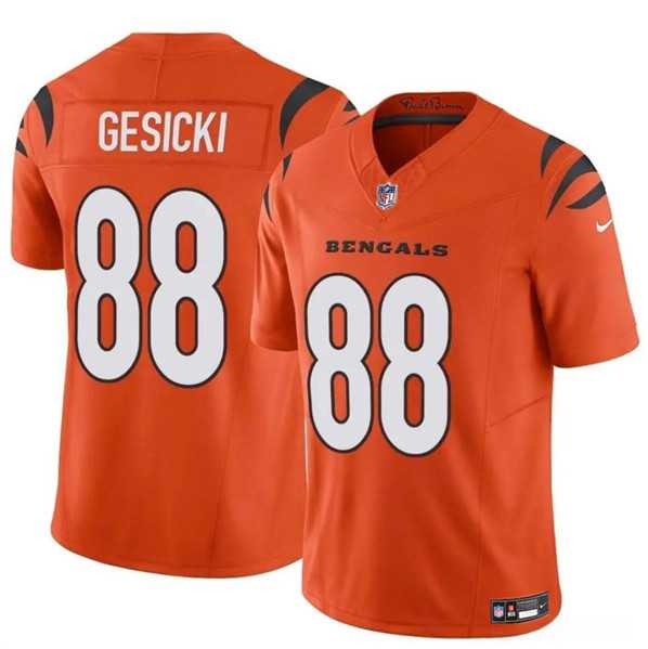 Youth Cincinnati Bengals #88 Mike Gesicki Orange 2024 F.U.S.E. Vapor Untouchable Limited Stitched Jersey Dzhi